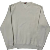 Tommy Hilfiger Spellout Sweatshirt - XL Cream Cotton