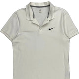 Nike Polo Shirt - Large White Cotton