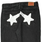Unbranded Graphic Jeans - 35W 30L Black Denim