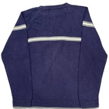 Tommy Hilfiger Striped Sweater - XL Purple Cotton
