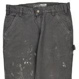 Carhartt Double Knee Carpenter Trousers - 34W 30L Grey Cotton