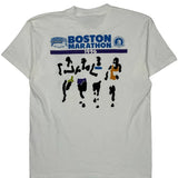 Boston Marathon Lee Graphic T-Shirt - Large White Cotton