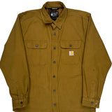Rugged Flex Carhartt Jacket - Large Brown Cotton