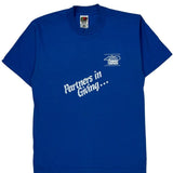 Single Stitch State Employees Combined Campaign Fruit Of The Loom Graphic T-Shirt - Medium Blue Cotton Blend