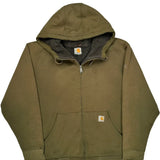 Carhartt Hoodie - XL Green Cotton Blend