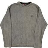Chaps Ralph Lauren Long Sleeve T-Shirt - Large Grey Cotton