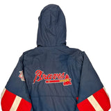 Braves Starter Mlb Baseball Jacket - Medium Navy Nylon