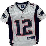 Age 8 Reebok Patriots Football Jersey - Small White Polyester