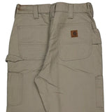 Loose Original Fit Carhartt Carpenter Pants - 31W 32L Khaki Cotton