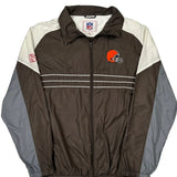 Cleveland Browns Nfl Football Windbreaker - XL Brown Polyester