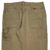Wrangler Carpenter Trousers - 34W 32L Khaki Cotton