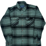 Ralph Lauren Checked Flannel Shirt - 2XL Green Cotton