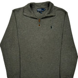 Polo By Ralph Lauren 1/4 Zip - Medium Grey Cotton