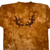 Indigenous Dreamings Single Stitch T-Shirt - XL Orange Cotton