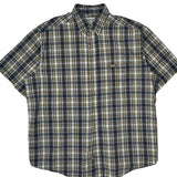 Carhartt Checked Short Sleeve Shirt - XL White Cotton