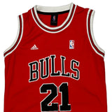 Chicago Bulls Adidas #21 Butler Jersey - Medium Red Polyester