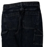 Abercrombie & Fitch Double Knee Carpenter Jeans - 33W 31L Black Denim