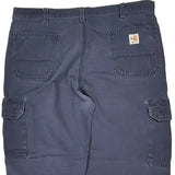 Carhartt Cargo Trousers - 40W 30L Navy Cotton