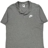 Nike Polo Shirt - XL Grey Cotton