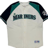 Seattle Mariners Majestic Mlb Jersey - Large Green Polyester