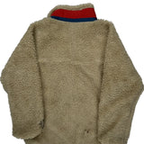 Age 5-6 Patagonia Contrast Stitch Fleece - XS Cream Polyester