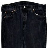 501 Levis Jeans - 36W 30L Black Cotton