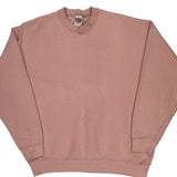 90S Blank Fruit Of The Loom Sweatshirt - XL Pink Cotton