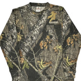 Mossy Oak Camo Long Sleeve T-Shirt - XL Camo Cotton