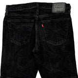 Levis Denim Shorts - 32W 10L Black Cotton