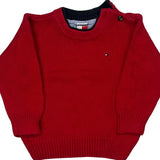 Age 12-18 Months Tommy Hilfiger Sweatshirt - 3XS Red Cotton