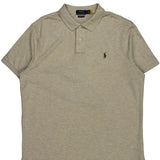 Polo By Ralph Lauren Slim Fit Polo Shirt - XL Beige Cotton