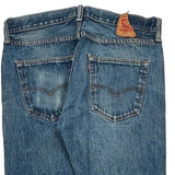 501 Levis Jeans - 33W 34L Blue Cotton