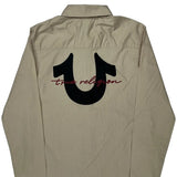 Age 10 True Religion Shirt - Medium Beige Cotton