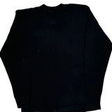 Fruit Of The Loom Single Stitch Long Sleeve T-Shirt - Large Black Cotton