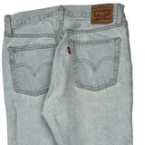 501 Levis Jeans - 30W 29L Light Wash Denim