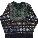 Made In USA Chaps Ralph Lauren Sweater - Large Multicoloured Cotton