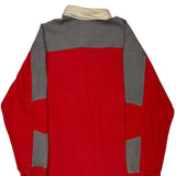 Nike Contrast Stitch Rugby Shirt - XL Beige Cotton