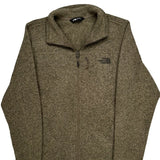 The North Face Fleece Jacket - Large Brown Polyester
