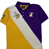 Minnesota Vikings Nfl Football Polo Shirt - Large Multicoloured Cotton