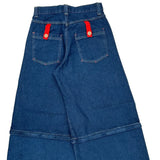 Menace Wide Leg Jeans - 27W US 4 Blue Denim