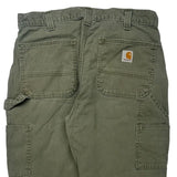 Carhartt Carpenter Trousers - 32W 34L Green Cotton