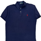Polo By Ralph Lauren Polo Shirt - Medium Navy Cotton