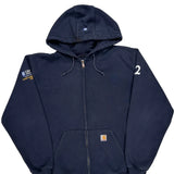 Carhartt Hoodie - Large Navy Cotton Blend