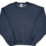 Russell Athletic Sweatshirt - Large Grey Cotton Blend