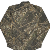 Mossy Oak Camo Flannel Shirt - XL Green Cotton