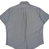 Ralph Lauren Striped Short Sleeve Shirt - 2XL Blue Cotton