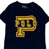 Age 9 Months Polo By Ralph Lauren College T-Shirt - 3XS Navy Cotton
