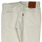511 Levis Jeans - 32W 30L White Cotton