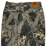 Cabelas Camo Cargo Trousers - 36W 30L Green Cotton