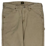 Lee Carpenter Trousers - 36W 30L Beige Cotton Blend